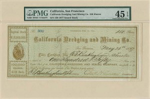 California Dredging and Mining Co. signed by C. E. Buckingham